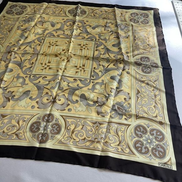 Carlisle Designer Paisley VTG Silk Scarf - Picture 3 of 9